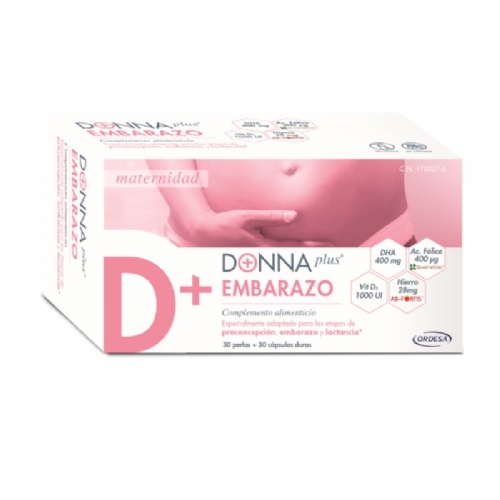Donna plus+ embarazo  30 perlas + 30 capsulas duras