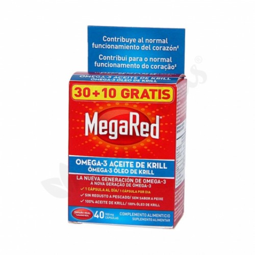 MEGARED 500 OMEGA 3 ACEITE DE KRILL (30 CAPSULAS + 10 CAPS)