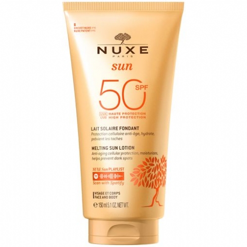 Nuxe sun leche corporal y facial en spray alta protección spf 50, 150 ml