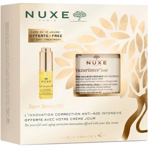 Nuxe cofre nutritivo antiedad serum + crema aceite + balsamo noche