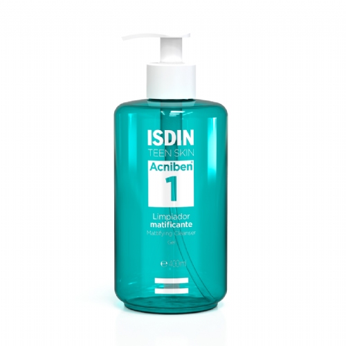 Isdin oily skin acniben limpiador matificante gel  1 frasco 400 ml