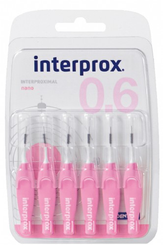 Cepillos interproximales interprox nano (6 cepillos)