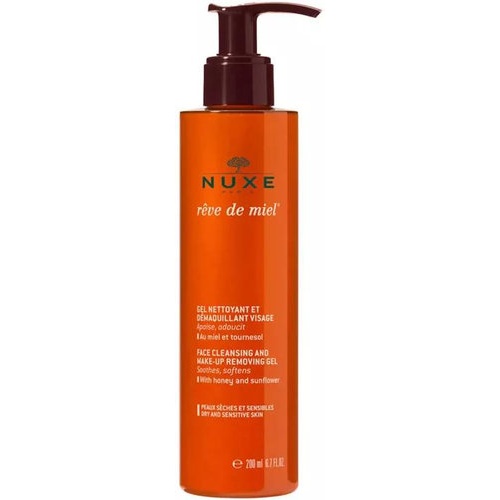 Nuxe reve de miel gel limpiador desmaquillante rostro 200ml