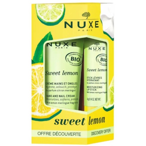 Nuxe sweet lemon stick labios + crema manos