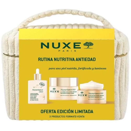 Nuxe cofre nutritivo antiedad serum + crema aceite + balsamo noche