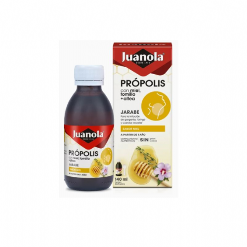 JUANOLA PROPOLIS JARABE CON MIEL TOMILLO Y ALTEA (150 ML SABOR MIEL)