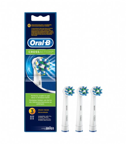 Cepillo de dientes electrico recambio oral b cross action (3 cabezales)