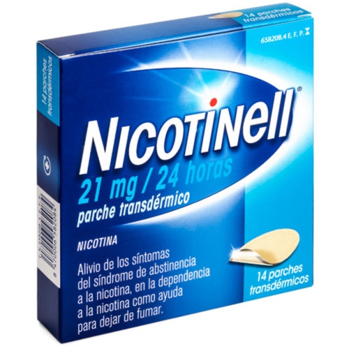 NICOTINELL 21 MG/24 HORAS PARCHE TRANSDERMICO , 14 parches