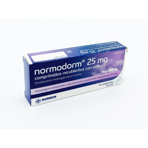 NORMODORM 25 MG COMPRIMIDOS RECUBIERTOS CON PELICULA , 14 comprimidos