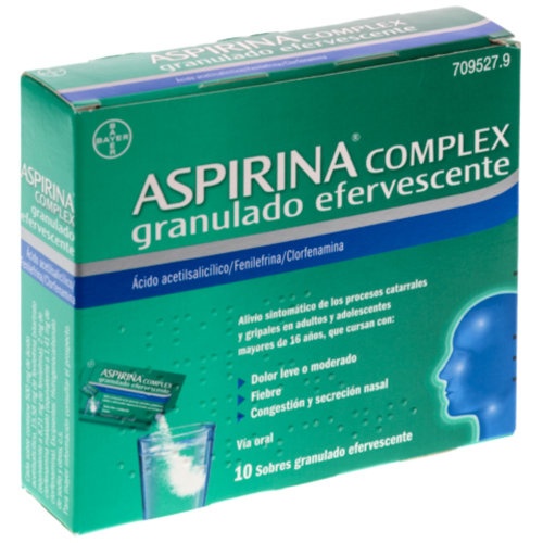ASPIRINA COMPLEX GRANULADO EFERVESCENTE, 10 sobres