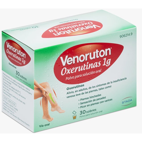 VENORUTON OXERUTINAS 1 G POLVO PARA SOLUCION ORAL, 30 sobres