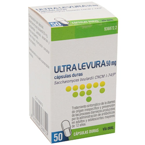 ULTRA-LEVURA 50 mg CAPSULAS DURAS , 50 cápsulas