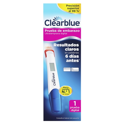 Test de embarazo ultratemprana clearblue 1 unidad - clearblue