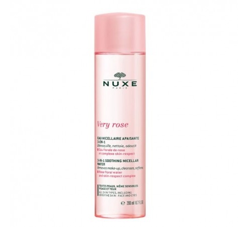 Nuxe agua micelar calmante 3 en 1 - todas las pieles, 200 ml