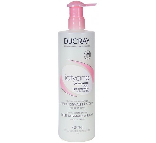 Ducray Ictyane gel limpiador sobregraso (400 ml)