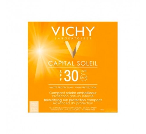 Vichy capital soleil spf 30 compacto solar matificante (dore 9.5 ml)