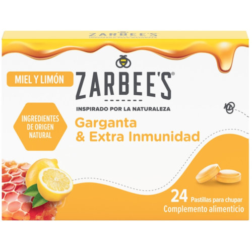 Zarbees garbanta ext inmuni 24 sabor limon