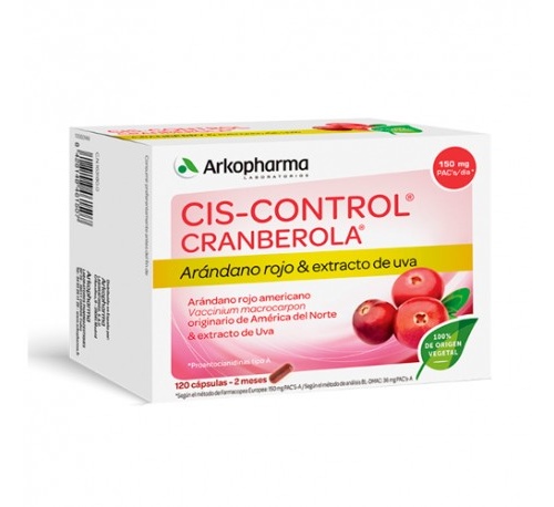 Cranberola cis control arandano americano arko (140 mg 120 caps)