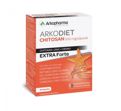 Chitosan extraforte 60 capsulas (500 mg)