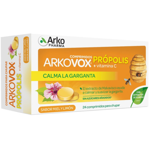 Arkovox propolis vitamina c (20 comprimidos de miel y limón)