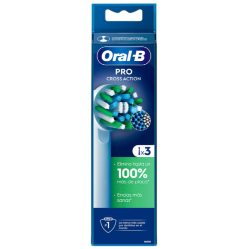 Cepillo de dientes electrico recambio oral b cross action (3 cabezales)