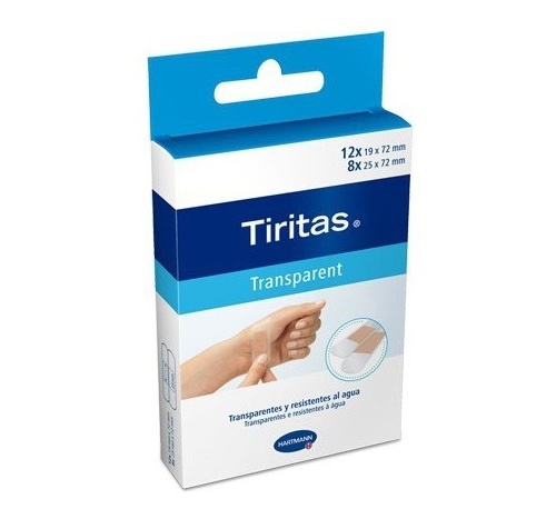 Tiritas aposito adhesivo transparente 2 tamaños