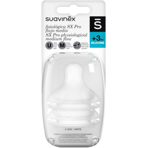 Tetina silicona fisiologica flujo m suavinex 2 unidades - suavinex