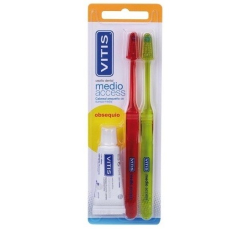 Cepillo de dientes vitis access medio (2u)