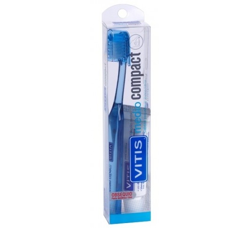Cepillo de dientes vitis compact medio