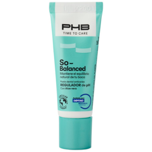 Phb time to care so balanced dentrifico (1 tubo 15 ml sabor menta suave)