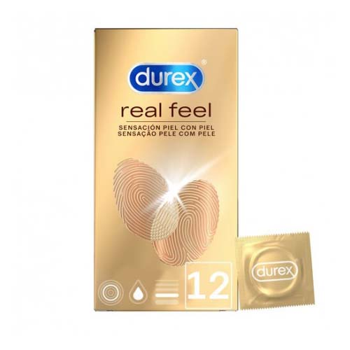 Durex real feel preservativo sin latex (12u)