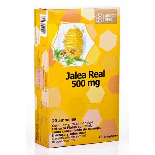 Jalea real 500 Arkoreal (20 ampollas bebibles)