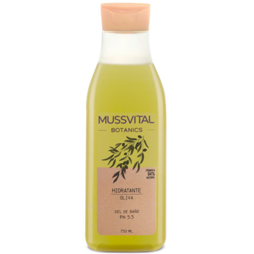 Mussvital essentials botanics gel de baño oliva (1 envase 750 ml)
