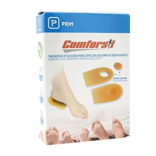 Taloneras espolon con cazoleta comforsil silicona 2 unidades talla s cc212s - comforsil silicona