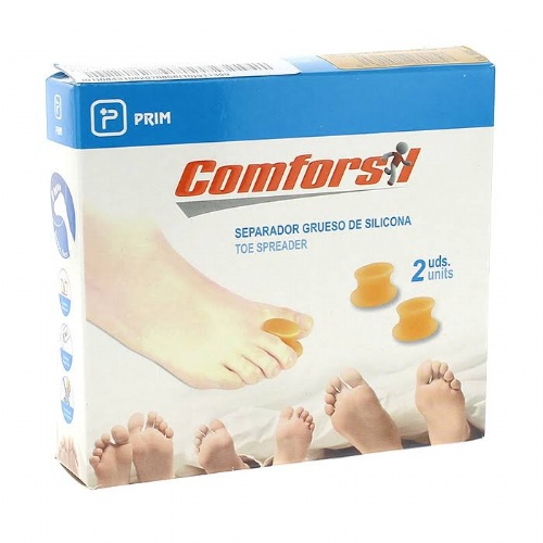 Separadores de dedos comforsil silicona gruesos 2 unidades talla l cc218l - comforsil silicona grues