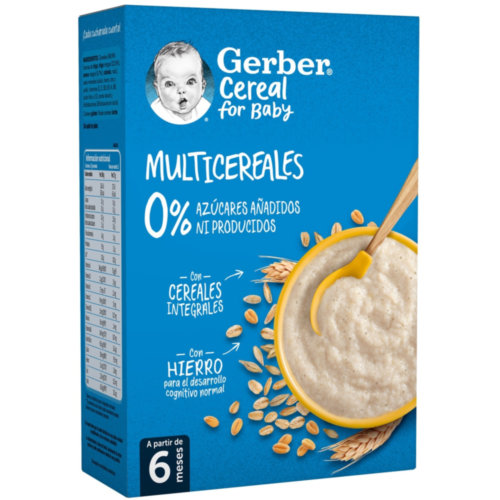 Gerber multicereales 0% azucares añadidos (1 estuche 270 g)