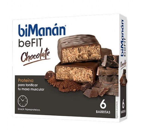 Bimanan befit proteina barritas (chocolate 6 barritas x 27 g)