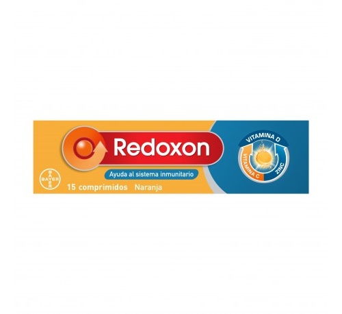REDOXON DOBLE ACCION COMP EFERVESCENTES - VIT C + ZINC (15 COMPRIMIDOS NARANJA)