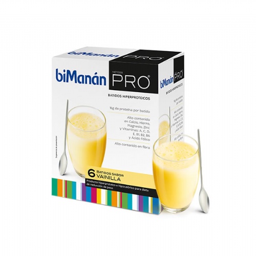 Bimanan pro batido vainilla (6u 30 g)(180 g)