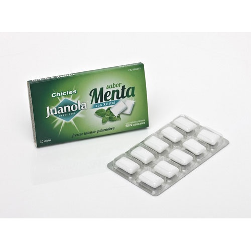 JUANOLA CHICLE MENTA (10 U)