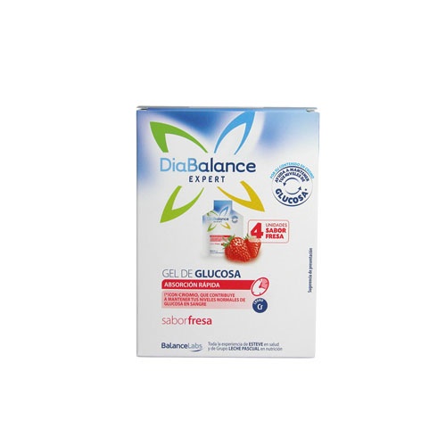 Diabalance gel glucosa absorcion rapida (4 sobres fresa)