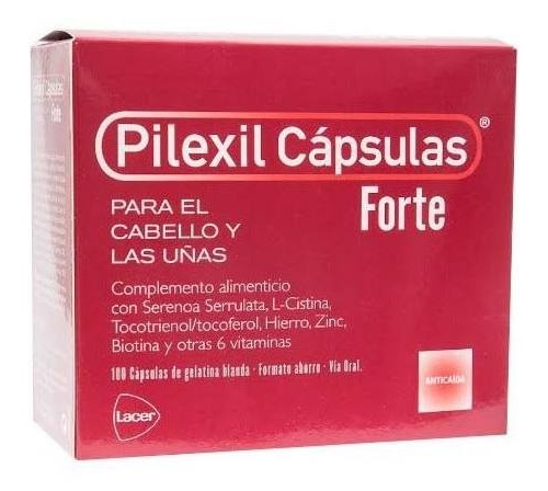 PILEXIL CAPSULAS FORTE CABELLO Y UÑAS (100 CAPS)