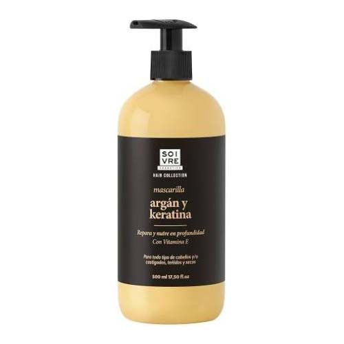 Soivre mascarilla nutritiva argan y keratina (500 ml)