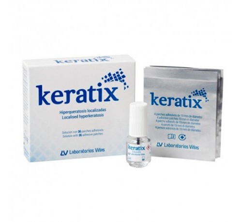 Keratix Solución cutánea (3 g con 36 parches)