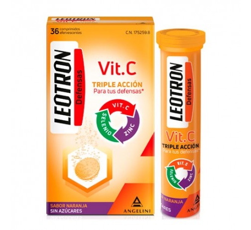 Leotron vitamina c  (36 comprimidos efervescentes)