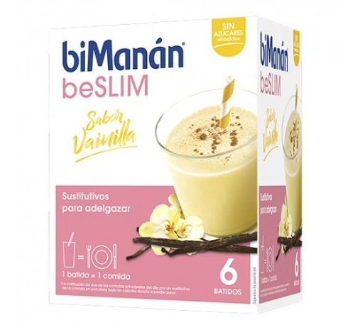 Bimanan sustitutive batido de vainilla (55 g 6 sobres)