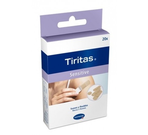 TIRITAS SENSITIVE - APOSITO ADHESIVO (4 TAMAÑOS 20 U)