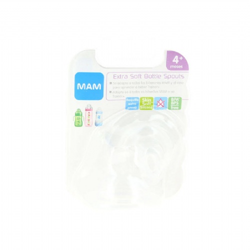 Boquilla extra suave para biberones - mam extra soft bottle spout (2 u (pack doble))
