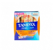 Tampax compak pearl tampon 100%algodon (super plus 16 u)