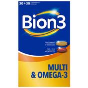 Bion3 multi & omega-3 30 comprimidos + 30 capsulas